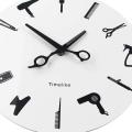 Timelike Modern 3d Quartz Non Ticking Beauty Hair Salon Clocks
