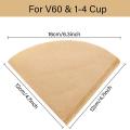 Small Coffee Filter V60 Size 02 Disposable Cone Coffee Filter Paper