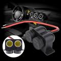 Cigarette Lighter Socket 12v Waterproof Dual Power Outlet with Wire