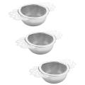 Tea Strainers with Drip Bowls (6-pack) Stainless Steel Tea Strainers