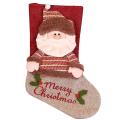 Large Christmas Stockings Santa Claus Snowman for Xmas Holiday , A