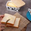Butter Box Ceramic Container Storage Tray Dish Cheese Food Tool C