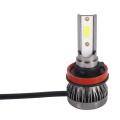 2pcs H11/h8/h9 Mini1 Led Headlight 36w 6000lm Hi/low Beam 6000k