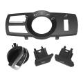 Car Center Console Headlight Switch Control Panel Cover Frame