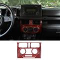 Car Air Conditioning Control Panel for Suzuki Jimny,red Carbon Fiber