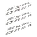 Explorer Car Emblem Front Hood 3d Letters Sticker(gloss Silver)