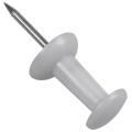 Plastic Head Push Pins Color White Pack Of 100
