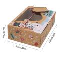 12pcs Kraft Paper Gift Favor Goody Cookie Boxes for Party Christmas