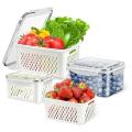 Fresh Food Containers for The Fridge, 3 Pieces Of Storage Containers