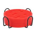Drink Coaster Coaster with Holder Soft Silicone Coasters Party-red