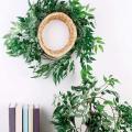 Wedding Willow Leaves for Home Decor Fake Plant Birthday Gray Green