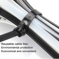 Releasable Zip Ties 12inch Heavy Duty Zip Tie Thick Black Cable Ties