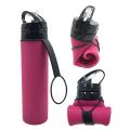 600ml Collapsible Water Bottle, Silicone Collapsible Mountain Bike