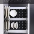 1pc Adjustable Kitchen Dish Drying Rack Tableware Storage Organizer