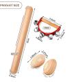 Musical Percussion Instrument Set,rhythm Sticks + Wood Egg Shakers