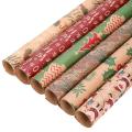 6 Pcs Christmas Wrapping Paper Sheets,for Christmas Birthday Party