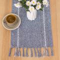 Table Runner 35x180cm, for Kitchen Table Decoration and Home -blue