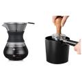 200ml Pour Over Dripper Glass Stainless Steel Coffee Filter