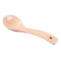 Household Kitchen Wood Round Head Rice Scoop Soup Ladle Spoon 7.5" Long