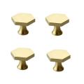 4-pack Brass Cabinet Knobs,knobs for Dresser Drawer Knobs,with Screws