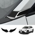 Exterior Glossy Black A Pillar Front Side Window Panel Cover Trim