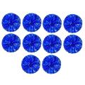 Metallic Foil Pom Poms Cheerleader 10pcs for Sports Team Blue