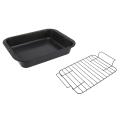 Carbon Steel Nonstick Bakeware Baking Tray Set with Cooling Rack