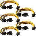 5pcs 6-pin to Dual 6+2-pin Power Cable 6pin to Dual 8pin Power Cable