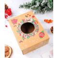 Christmas Cookie Boxes with Window Christmas Pastry Boxes for Gift