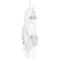 Dream Catcher Moon Design Handmade White Feather Wall Home Decoration