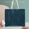 12 Pcs Gift Bags Christmas Shopping Tote Bag Present Bags(blue )