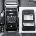 For Jeep Compass 2021 2022 Car Rear Air Vent Cover,carbon Fiber+black