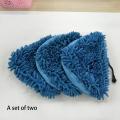 3pcs H2o Steam Mop X5 Pads Coral Blue Chenille for Shark Mop Head