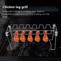 Chicken Wing Leg Rack for Grill Smoker Oven Stainless Steel Vertical