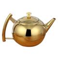 2l Kettle Thickened 304 Stainless Steel Kettle with Filter Gold