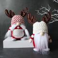 Christmas Faceless Doll Ornaments Antlers Old Man Doll White Beard