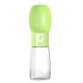 Portable Dog Water Bottle for Small Large Dogs Bowl Outdoor (green)