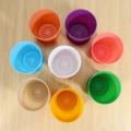 8 Pcs 4 Inch Small Plant Pots Colorful Plastic Flower Pots