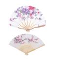 1pcs Delicate Plum Blossom Blossom Design Silk Folding Fan