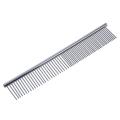 Beauty Tool Metal Grooming Rake Comb Silver Tone for Pet Cat Dog