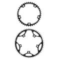 West Biking Road Bike Chainwheel Folding 130 Bcd Round Narrow,black