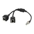 Rj45 Ethernet Splitter Cable,1 Male to 2 Female Ethernet Cable