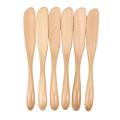 Wooden Butter Knife Cheese Spreader 6.5 Inch, 6 Pieces