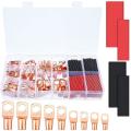 160 Pieces Copper Wire Lugs with Heat Shrink Set Includes Battery