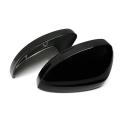 Black Door Exterior Rearview Mirror Cover Frame Shell Housing