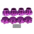 Metal Coupling with Dust Cap for Hpi Hsp 94762 9408 1/8 Rc Car Purple