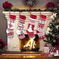 Christmas Decor Large Stockings Santa Fabric Gift Stocking