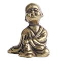 Miniature Venerable Little Monk Statue Bronze Little Monk Statue