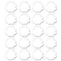 20pcs Clear Acrylic Blank Shell Seat Card Wedding Guest Name Card