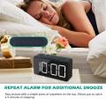 Mini Digital Alarm Clock with Led Time Or Temperature Display 12/24hr